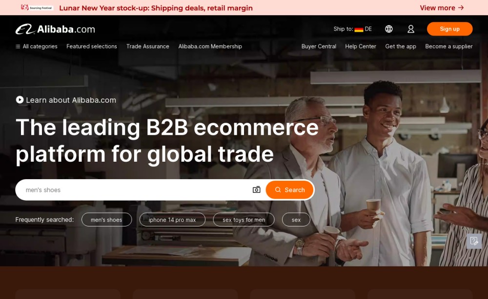 Alibaba official website homepage