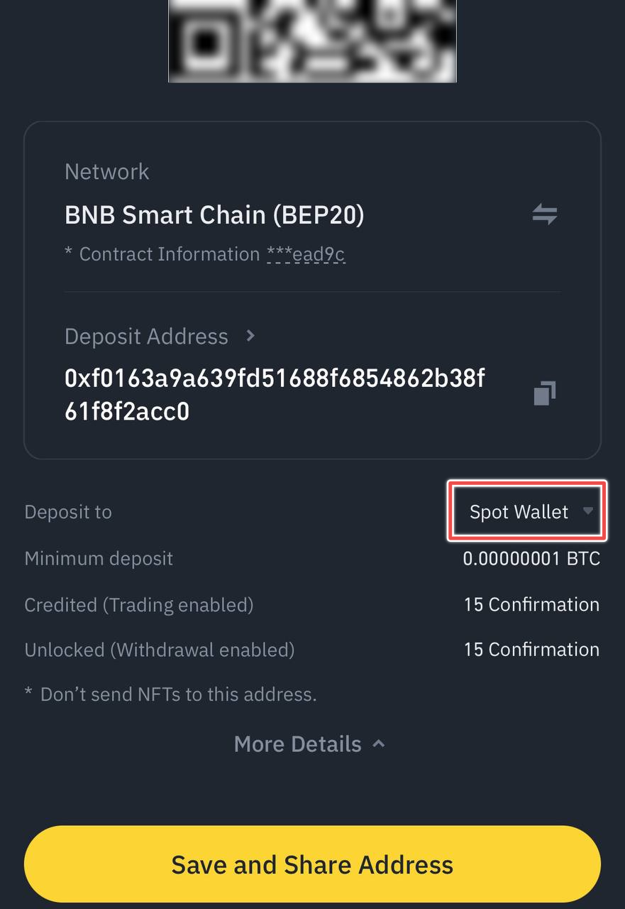 Binance Lite Deposit BTC