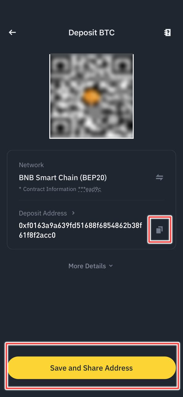 Binance Lite Deposit BTC