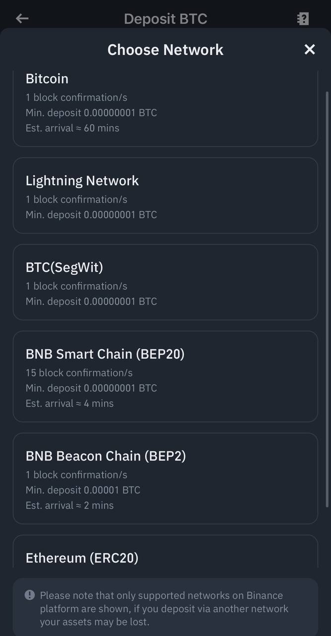 Binance Lite Crypto Network